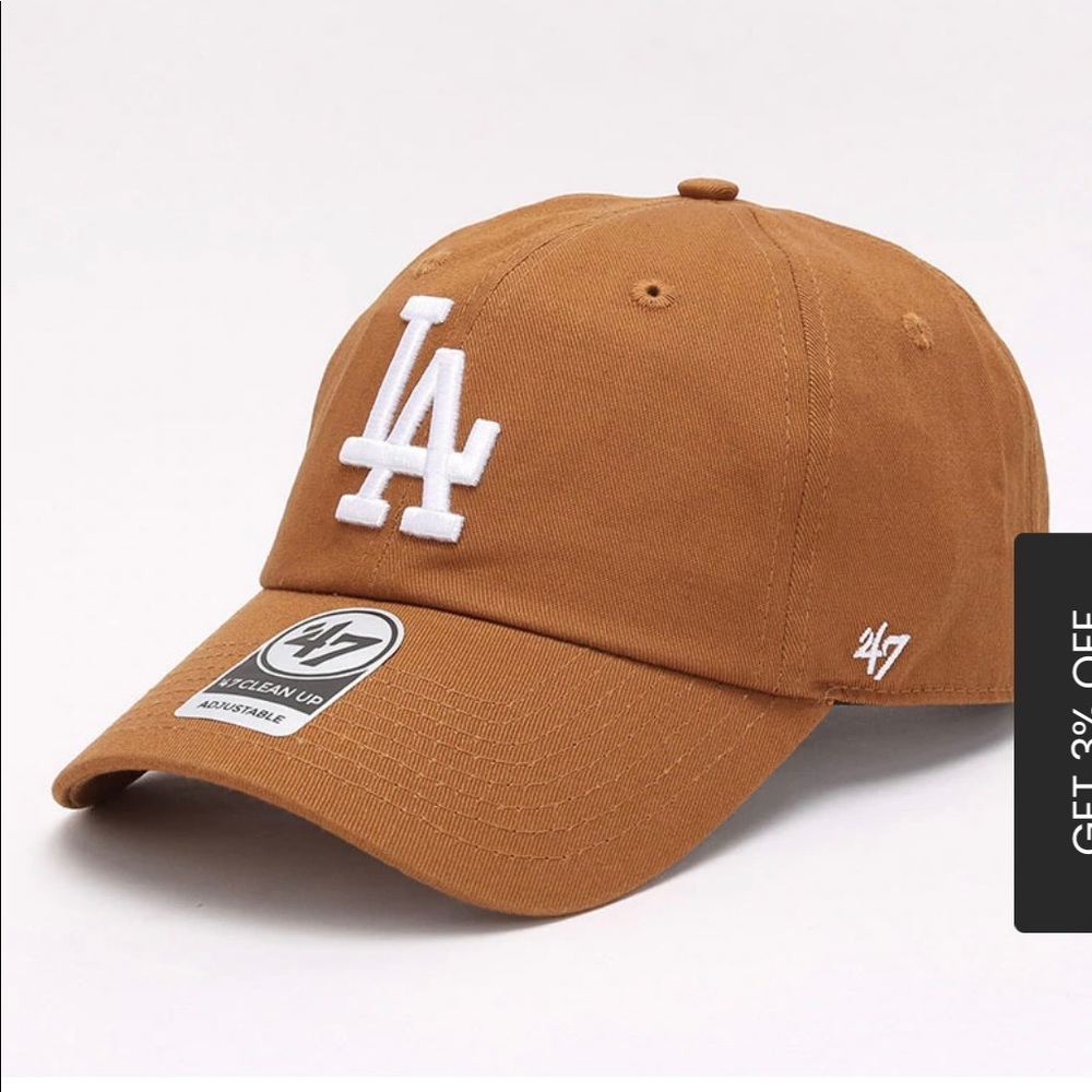 LA Dodgers baseball hat Brown